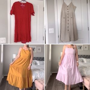 4 Bundle Dresses (XL & 1X)